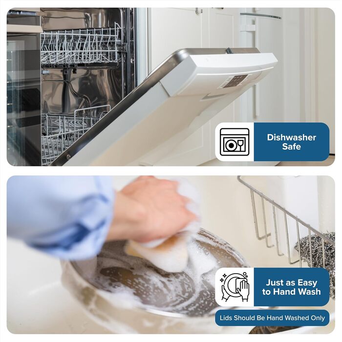 Набір місок для перемішування Viking Culinary з нержавіючої сталі, 10 шт. | Силіконова неслизька основа | З герметичними кришками | Можна мити в посудомийній машині | Чорний