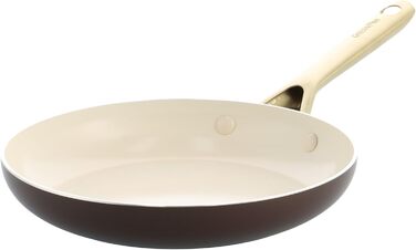Набір сковорідок GreenPan Shades 3 шт. з керамічним антипригарним покриттям, діаметр 20/24/28 см, без PFAS, для індукційних плит, з ручками з нержавіючої сталі, придатні для миття в посудомийній машині, для духовки, колір Terra Brown