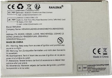 Дегідратор RANJIMA з 5 полицями, регулятором температури 35-70C, таймером для м'яса, овочів та фруктів