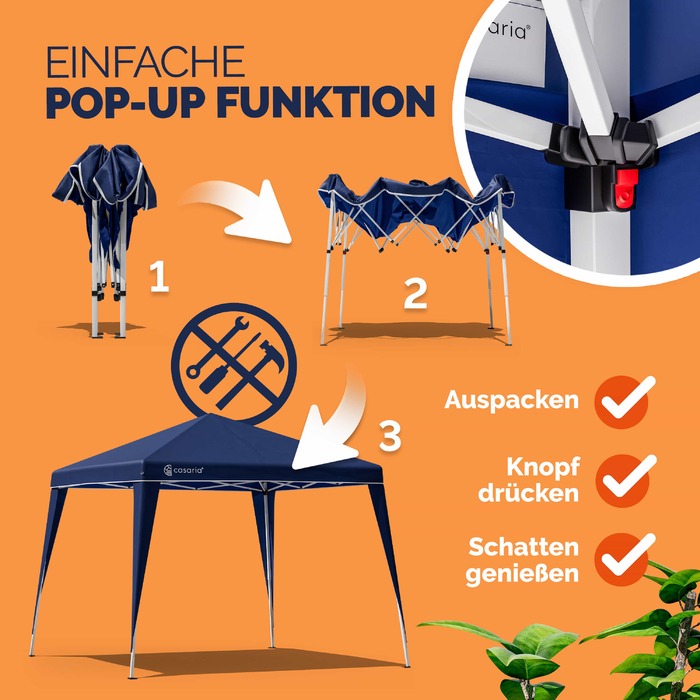 Альтанка Капрі - Popup темно-синій 3х3м