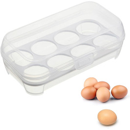 Коробка для яєць Vita Perfetta, протиударна, 8 яєць, безпечна для харчових продуктів, пластик, макс. 50 символів, суть збережена