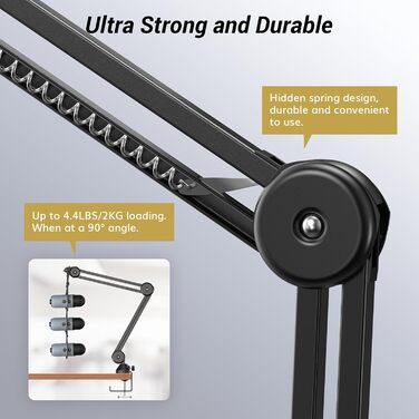 Мікрофонний стійка-тримач TONOR з поп-фільтром та кріпленням 3/8