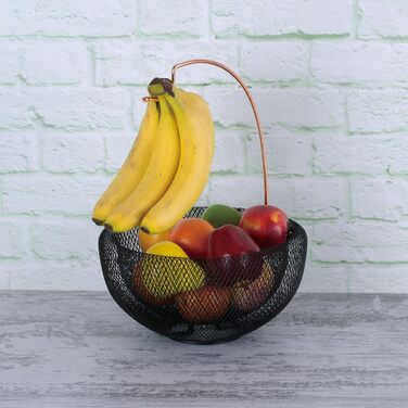 Кошик для фруктів BH з гачком для бананів, багатофункціональний, для фруктів, хліба, овочів