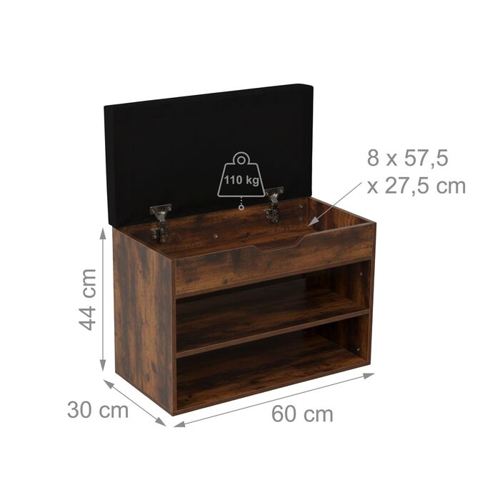 Сховище для взуття Relaxdays з місцем для зберігання