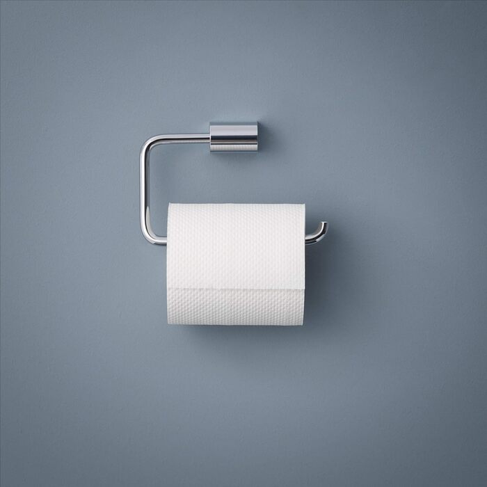 Тримач для туалетного паперу з металу, глянцевий хромований, відкритої форми, тримач для туалетного паперу для ванної кімнати та гостьового туалету, Smart.2