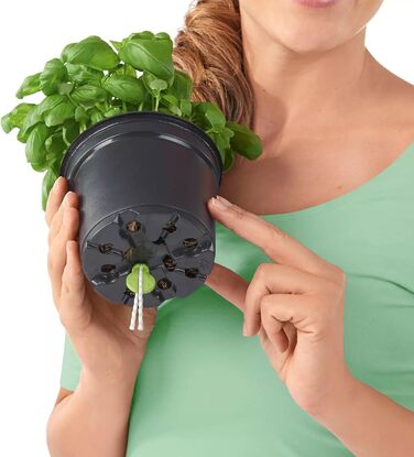 Горщик LECHUZA CUBE Color Triple (Сірий Шлахтер) 13680 (40x14x13,5 см)