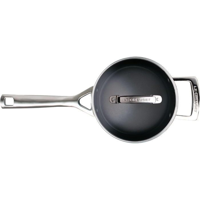 Набір каструль Le Creuset 3 шт. Ø16, 24, 26 см, антипригарне покриття, для всіх типів плит (індукція), антрацит/срібло