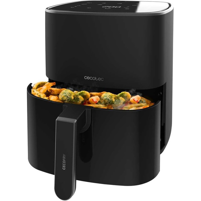 Фритюрниця без олії Cecotec Cecofry 6000 Full, 6 л, 1700 Вт, PerfectCook, 12 режимів, чорний