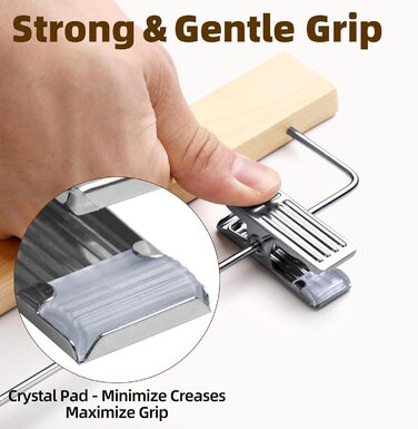 Дерев'яні вішалки для штанів та одягу HOUSE DAY з кліпсами, 25 шт. - білі, 35,5 см, поворотний гачок, економія місця