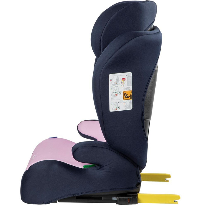 Автокрісло Disney Frozen з ISOFIX для дівчаток 100-150 см з Ельзою, Анною та Олафом на фіолетовому