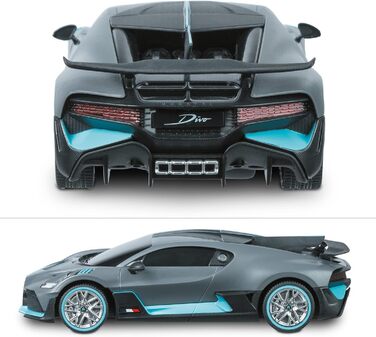 Модель автомобіля BUGATTI DIVO Mondo Motors 1:24, радіокерування, 8 км/год, сірий, іграшка для дітей