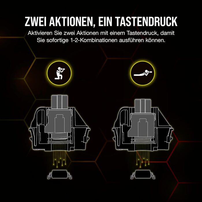 Ігрова механічна клавіатура Corsair K70 MAX RGB QWERTZ DE - сіра, повний розмір, 8000Hz