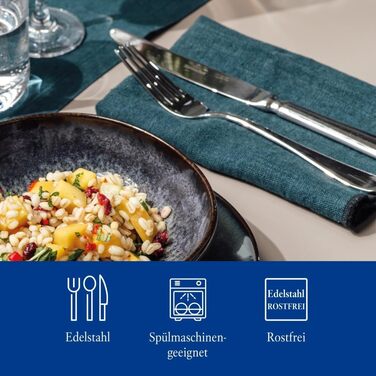 Набір столових приборів Villeroy & Boch Oscar, 68 предметів, 12 осіб, нержавіюча сталь