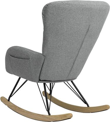 Шоукель-крісло Vielllliving для спальні, 150 кг, темно-сірий, Garu, 93.5x100x55 см