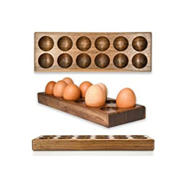 Контейнер для яєць charlique - коробка для яєць ручної роботи на 12 яєць-розкішне сховище для яєць - ваш оригінальний тримач для яєць з масиву