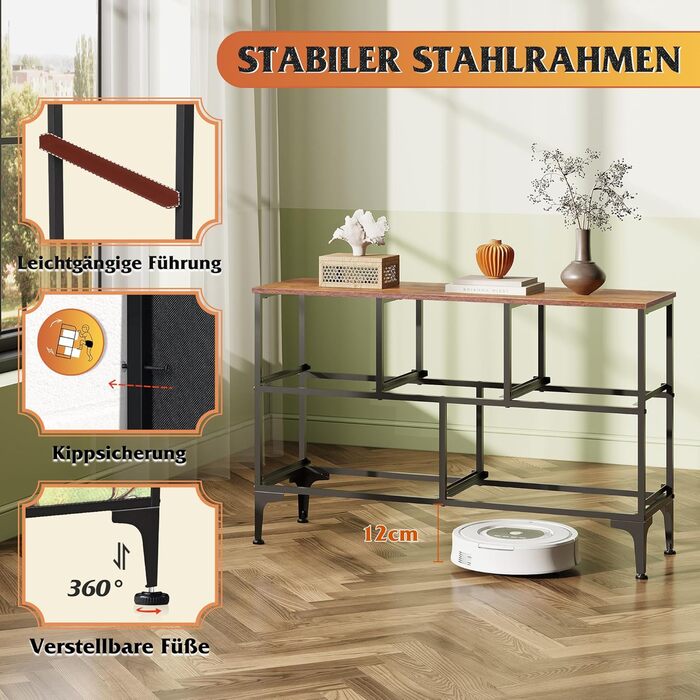 Комод WLIVE з 5 висувними ящиками з тканини, шафа для спальні, комод у вітальню, зі сталевим каркасом, богемний стиль, 29.8T x 100B x 63.7H см (5 ящиків), зелений