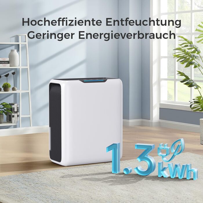 Електричний осушувач повітря 3л, для дому до 20㎡, з технологією Dual Peltier, 30дБ, таймер 24г