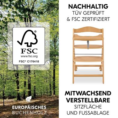 Дитячий стільчик Hauck Alpha Move Newborn Set - регульований, з підставкою для новонароджених та піднос