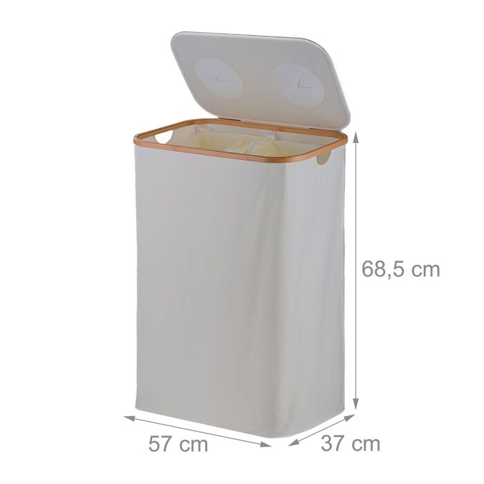 Контейнер для збору пляшок Relaxdays з двома відділеннями