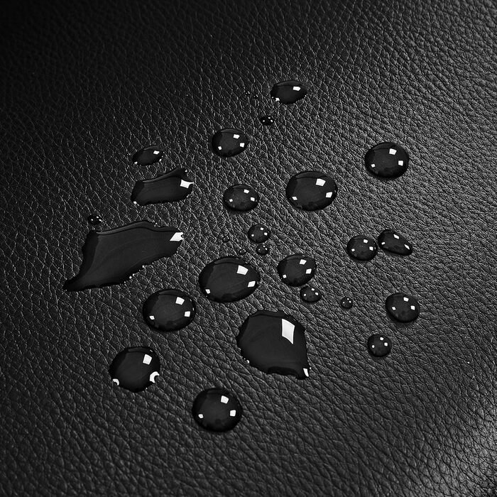 Крісла їдальні Yaheetech (2 шт.) з підлокітниками, чорні, штучна шкіра | Стільці для кухні, вітальні, офісу