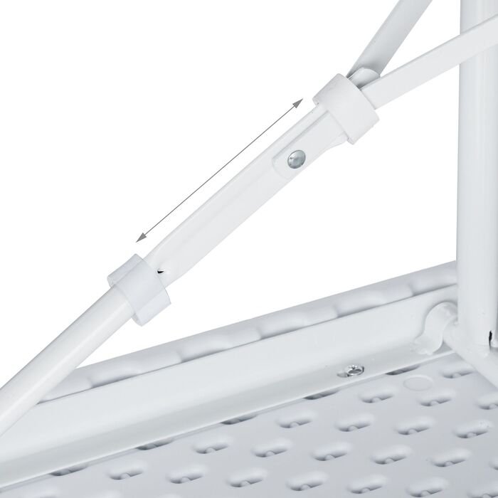 Набір з двох білих дерев'яних лавок Relaxdays