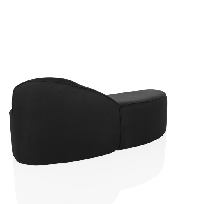 Диван для відпочинку / Диван для прийому гостей BARACOA, тканина чорного кольору, hjh OFFICE