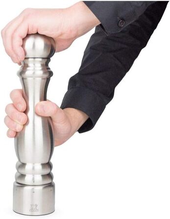 Нержавіюча сталь, 6.97x6.97x30 см, срібло, 32517 Paris Chef Pepper Mill