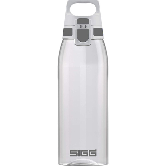 Повнокольорова прозора пляшка для пиття SIGG (1 л), що не містить забруднюючих речовин і герметична, легка і стійка до поломок пляшка для пиття