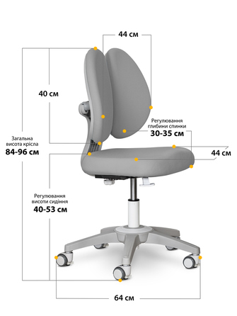 Дитяче крісло Mealux Sprint Duo Lite Grey (арт.Y-412 Lite G)