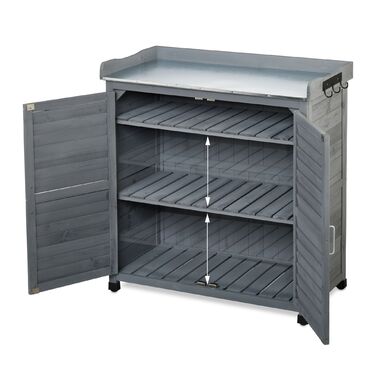 Стіл для рослин Relaxdays з нижньою полицею