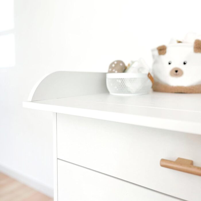 Комод для переодягання ATB ILA з пеленальним столиком - Комплект для дитячої кімнати, білий