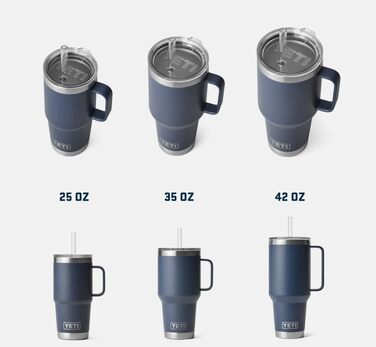 Термокружка YETI Rambler з кришкою-соломинкою, 1 л (35 oz), колір Ultra Marine Violet