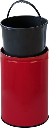 Сміттєвий бак з нержавіючої сталі EW-AE-0270 30L з ІЧ-датчиком, матовий, 30 см (червоний)