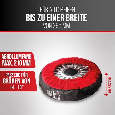 Набір мішків для шин Heyner® 16-22 дюймів SUV, захисні мішки для шин, 4 шт.