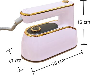 Праска парогенератор Mini, 1200 Вт, складана, для подорожей, керамічна підошва, швидкий нагрів, біла