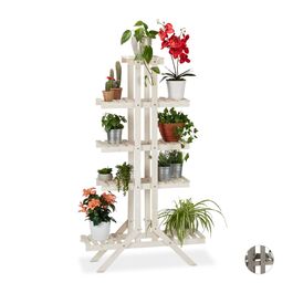 Сходинка для рослин Relaxdays з дерева, 5 сходинок