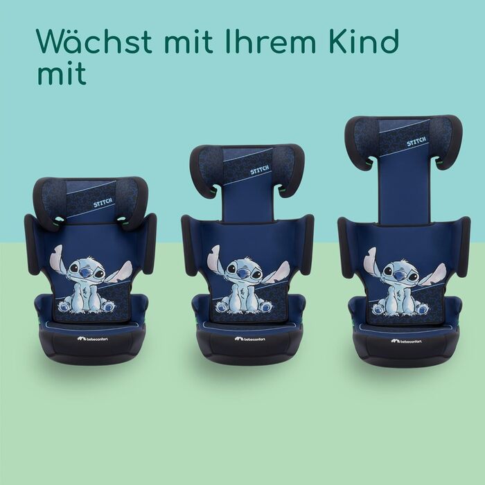 Автокрісло Bebeconfort RoadSafe i-Size для дітей 3,5-12 років (100-150 см), регульоване, легке, з ременями безпеки, 14 положень підголівника, з м'яким сидінням