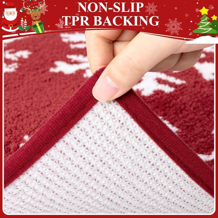 Набір килимків для ванної кімнати Badteppich Set: душовий килимок, килимок перед унітазом, килимок для ванної, м'який, високий ворс, 45x65 см + 50x120 см + 50x60 см, з малюнком 