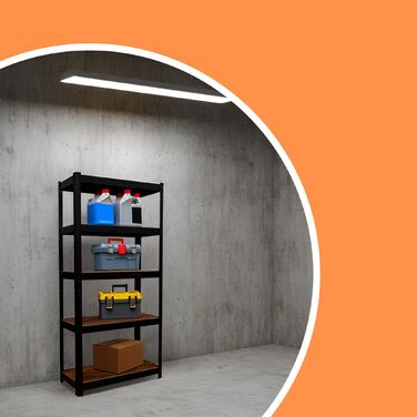 Поличкова система Relaxdays для важких навантажень, 875 кг, стиль Індустріальний Шик