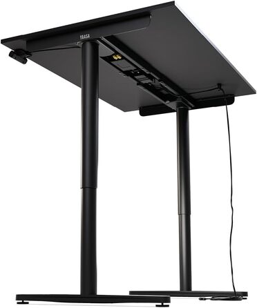 Дитяча парта Yaasa Desk Basic S, 120x70 см, вкл. ключовий замок, USB-порт для зарядки, парта, що росте разом з дитиною (антрацит, 140x80 см)