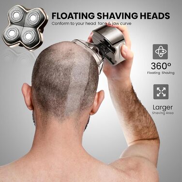 Запасні леза для електричної бритви Skull Shaver Carver PRO (4 шт.) — гіпоалергенні змінні голівки для гоління голови, чоловічі та жіночі