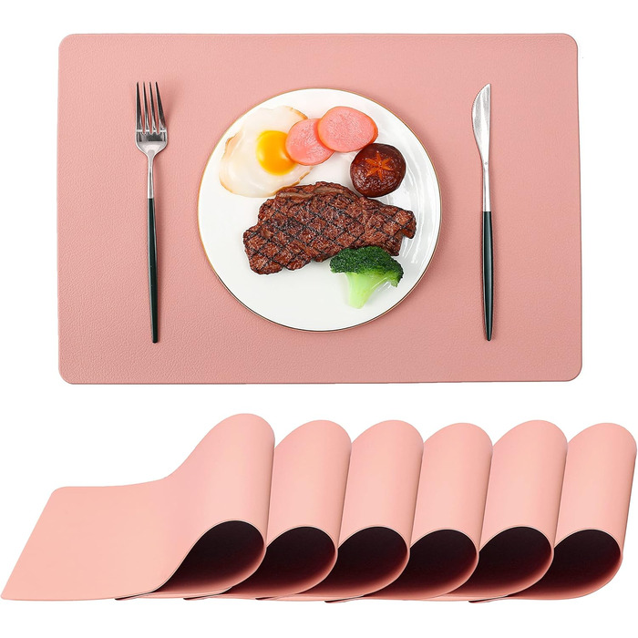 Набір столових серветок, термостійкі, миючі, для кухні та обіднього столу, декор, чорний, 6 шт.