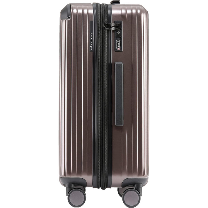 Набір валіз Münicase M816 TSA: 3 шт. (Coffee), з TSA-замком, телескопічним ручками та жорстким корпусом