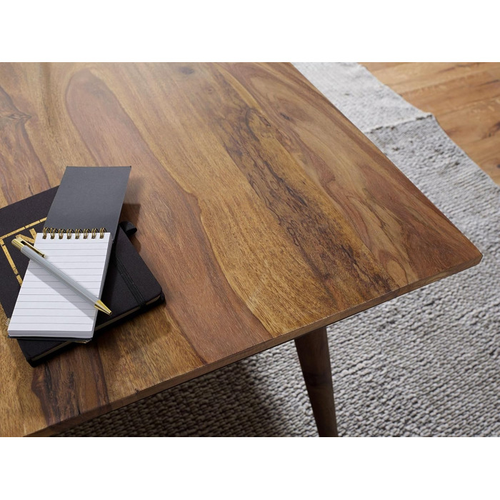 Стіл для їдальні FineBuy Sheesham, масив дерева, стиль кантрі, на 4-6 осіб