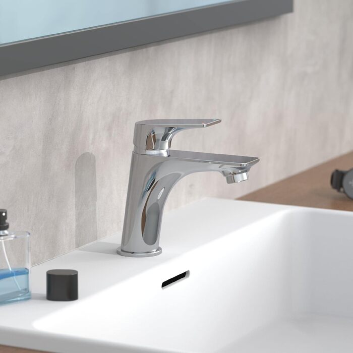 Змішувач для ванної кімнати Schütte Boston, хром, одноlever, з набором для зливу, для умивальника | Schütte