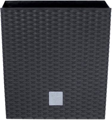 Пластиковий горщик для рослин 32 літри, 32 x 32 x 32,5 см, колір антрацит