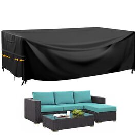 Водонепроникний чохол для садово-патіо меблів GARPROVM, 200x165x80 см. Тканина Оксфорд. Чохол для садового дивану, столу, меблевих наборів.
