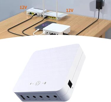 Mini USV 13200mAh з живленням від акумулятора для роутера: 5V, 9V, 12V, 19V