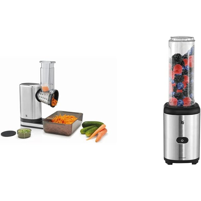 Електричний слайсер для овочів WMF Küchenminis Salat to go: 5 насадок, салатозбірник, Box