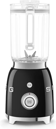 Блендер Smeg BLF03WHEU, 1,5 л, 800W, 4 швидкості, 4 програми, чорний